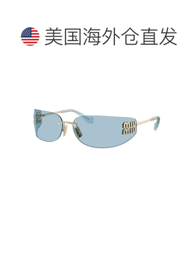 自营miu miuMUA51S ZVN10P淡金色/浅蓝色-淡金色 美国奥莱直发
