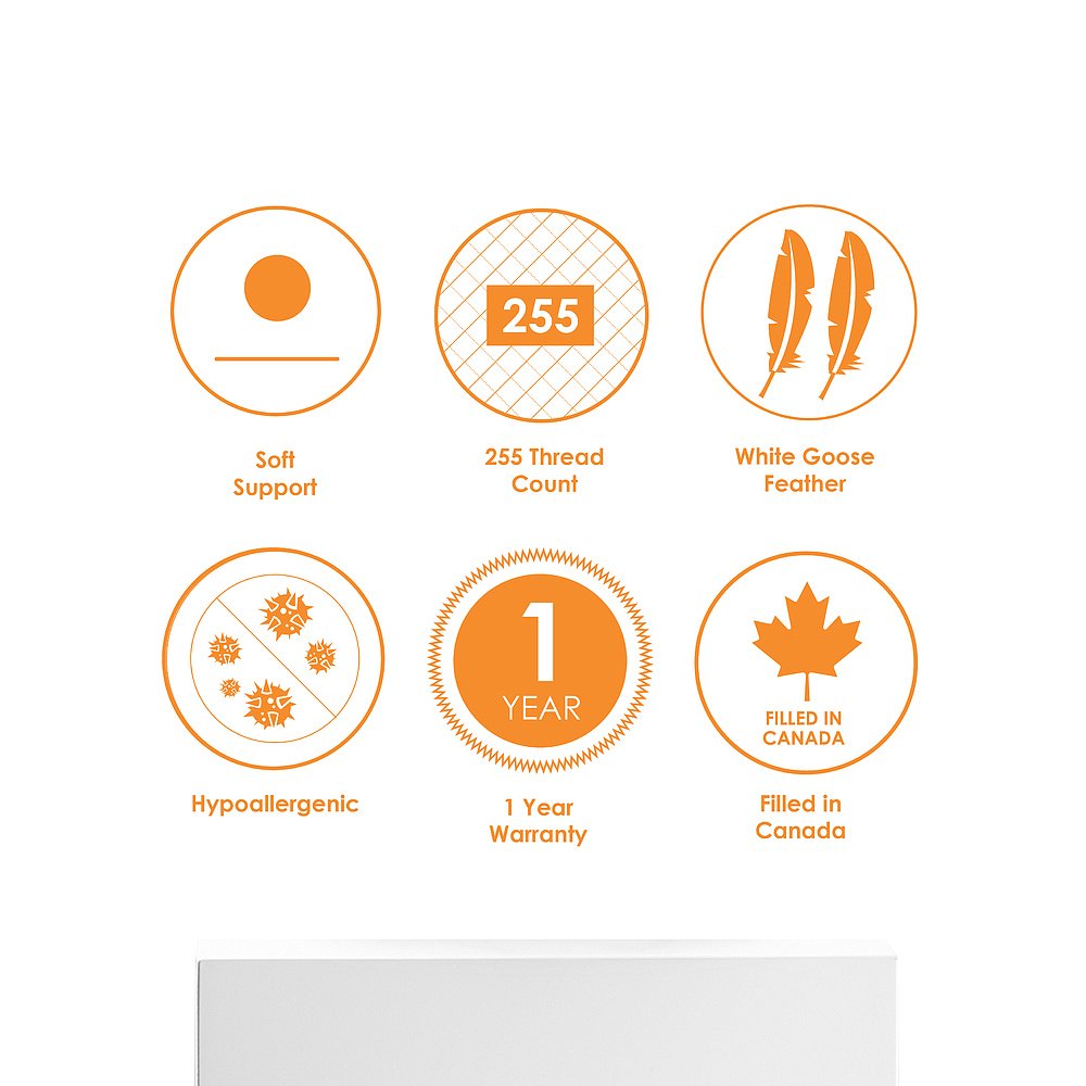 canadian down & feather companyWhite Goose Feather Pillow So - 图3