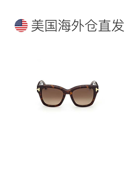 自营tom fordFt1329 Tortoiseshell Square Sunglasses - brown