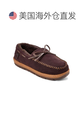 自营Fireside by Dearfoams Men's Forster Genuine Shearling Mo