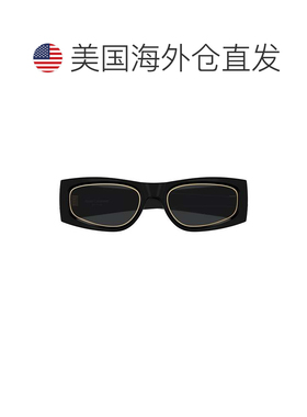自营saint laurentSl M140 Rim Rectangular Sunglasses - black