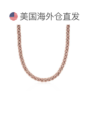 自营Ross-simons 18kt玫瑰金英镑拜占庭项链-20 in 美国奥莱直发