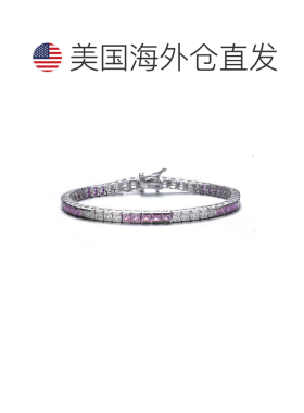 自营geneviveSterling Silver White Gold Plated with Colored C