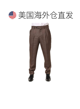 自营Brunello Cucinelli Wool Mid Waist Dress Trouser Men's Pa