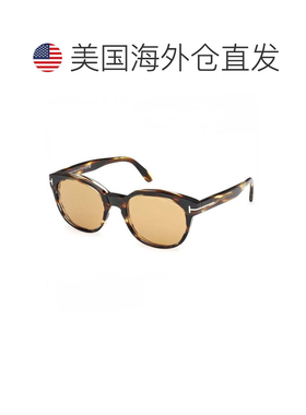 自营Tom Ford Sunglasses Round Full Rim, Dark Havana Frame An