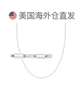 自营Ross-Simons 3 合 1 意大利纯银回形针链式项链、面具架和眼