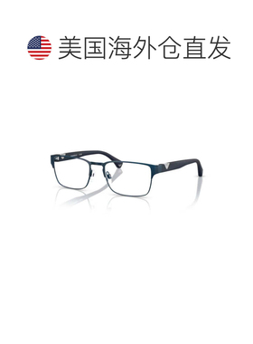 自营emporio armani0ea1027 Rectangular Matte Metal Sunglasses