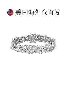 自营Mimi & Max 40ct TGW Created White Sapphire Cluster Brace