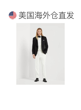 自营Brunello Cucinelli Silk Sleveless Men's Jacket - white