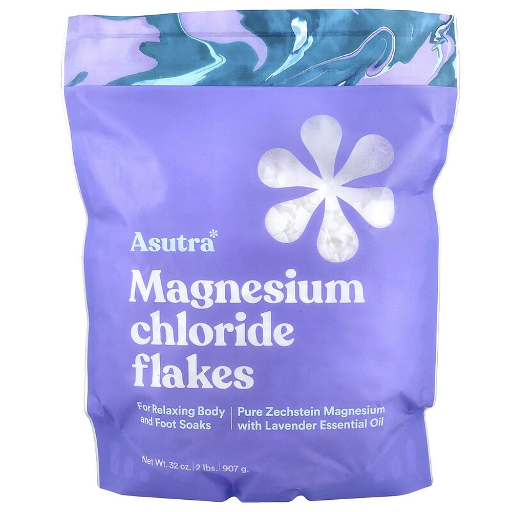 香港直邮Asutra,Magnesium Chloride Flakes, 32 oz (907 g)正品 - 图2