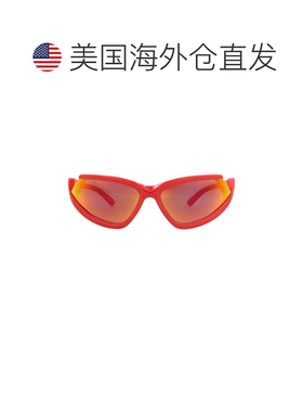 自营balenciagaShield-Frame Bio Injection太阳眼镜-红色 美国奥