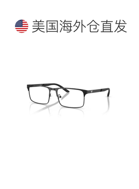 自营emporio armani0ea1170 Rectangular Metal Sunglasses with