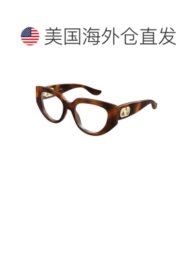 自营valentino金色Vg0004o醋酸纤维超大猫眼眼镜-红色 美国奥莱直