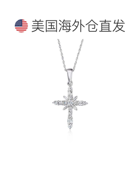 自营Ross-Simons Lab-Grown Diamond Cross Pendant Necklace in