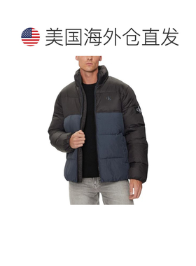 自营Calvin Klein Jeans Recycled Polyamide Men's Coat - blue