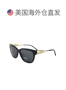 自营Burberry Women's Golden Accent Plastic Cat Eye Sunglasse