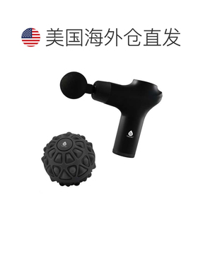 自营pursonic3速便携式按摩器和振动按摩球-黑色 美国奥莱直发