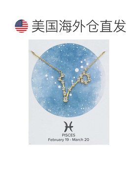 自营sterling forever\'When Stars Align\' 星座项链 - 金-双鱼