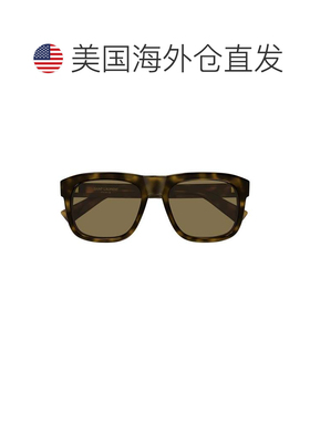 自营saint laurentSl 558 Bold Square Frame Tortoiseshell Sung