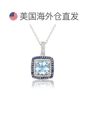 自营Suzy Levian Sterling Silver Cushion Cut Purple Amethyst