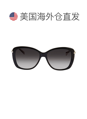自营Longchamp Grey Gradient Butterfly Ladies Sunglasses LO61