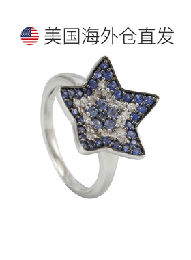 自营Suzy Levian 1CT Sapphire and Diamond in Sterling Silver