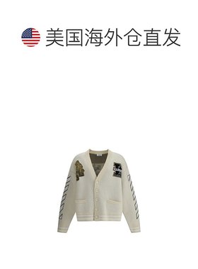 自营off-whiteOff- Moon Vars Knit Men's Cardigan - cream 美国
