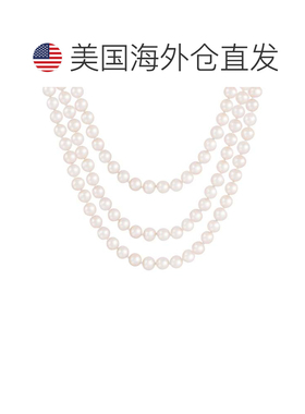 自营 splendid pearls Endless 黑色 100\淡水珍珠项链 白色 美国