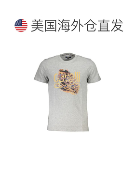 自营Cavalli Class Cotton Men Men's T-Shirt - gray 美国奥莱直
