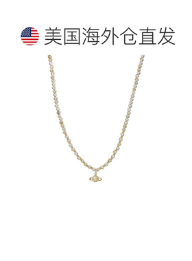 自营 eye candy石英球串珠项链 - 米色 美国奥莱直发饰品