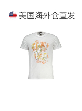 自营Cavalli Class Cotton Men Men's T-Shirt - white 美国奥莱