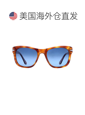 自营Persol Polarized Blue Gradient Square Unisex Sunglasses