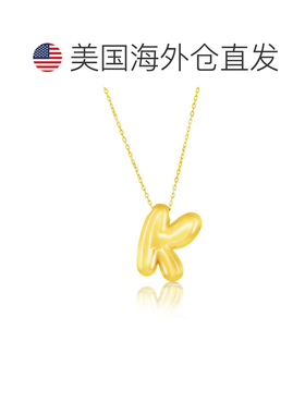 自营simonaSterling Silver, Bubble 'I' Initial Necklace - Gol