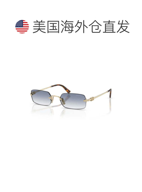 自营miu miu0mu B50s Rectangular Sunglasses - white 美国奥莱