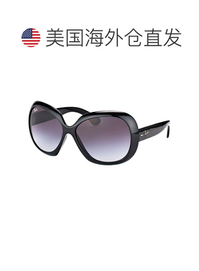 自营Ray-Ban Jackie Ohh II RB 4098 601/8g女士圆形太阳镜-黑色