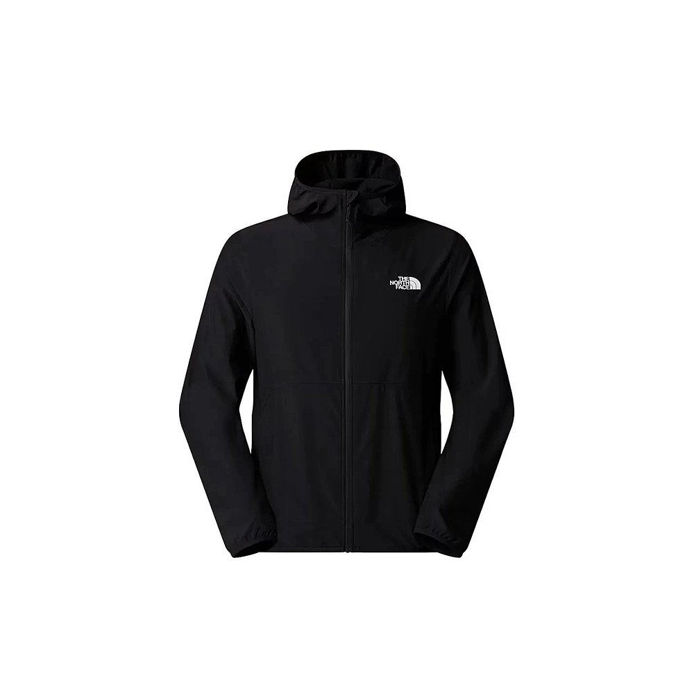 香港直邮北面THE NORTH FACE男款拉链夹克连帽外套 黑色 - 图0