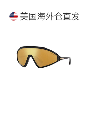 自营tom fordFT1121 01g闪亮黑色/棕色镜子-闪亮黑色 美国奥莱直