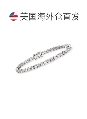自营925 纯银 Ross-Simons CZ 网球手链 - 7 英寸 美国奥莱直发