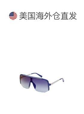 自营 guess金属护盾太阳镜-蓝色 美国奥莱直发防紫外线户外边框