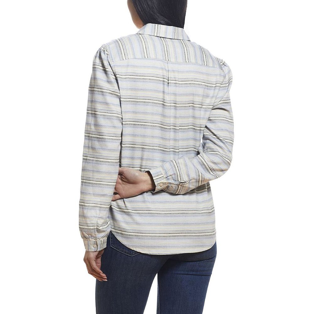 weatherproof vintage女士 Striped Flannel Button-Down Top dec - 图2