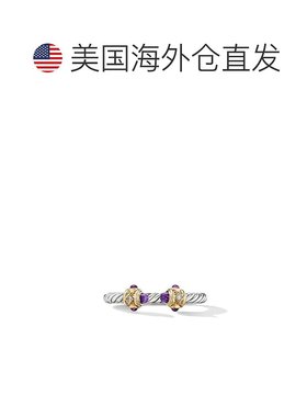 【美国直邮】david yurman 通用 戒指宝石纯银钻石黄金彩色