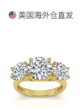 自营 pompeii35 1/2 克拉三石实验室培育钻石订婚戒指白黄金或玫
