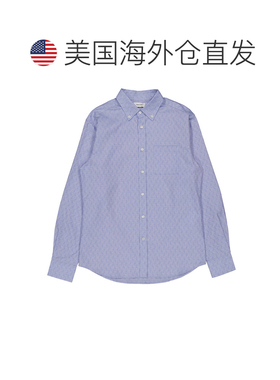 自营salvatore ferragamoFerragamo Men's Blue Oxford Cotton Mo