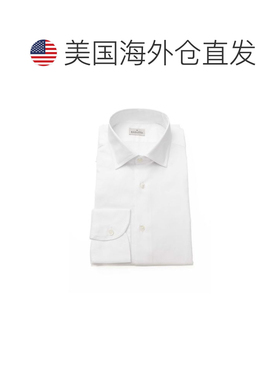 自营Bagutta Cotton Men's Men's Shirt - white 美国奥莱直发