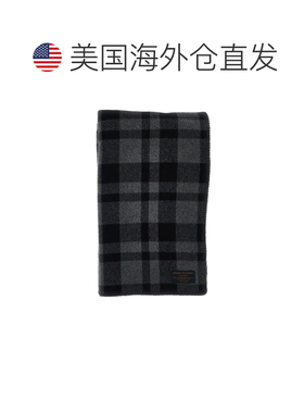 美国直邮自营filson重量级麦基诺经典格子图案羊毛毯-黑色 美国