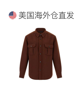 自营Brioni Men's Vagabond Overshirt - brown 美国奥莱直发