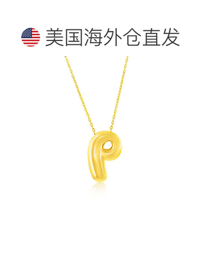 自营simonaSterling Silver, Bubble 'I' Initial Necklace - Gol