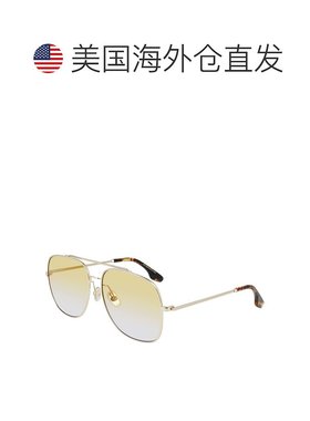 自营Victoria Beckham Metal Women's Sunglasses - gold 美国奥