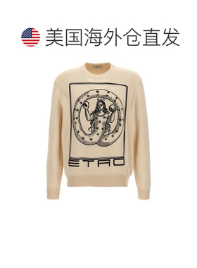 自营Etro Men's Logo Embroidery Sweater - beige 美国奥莱直发