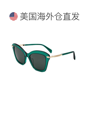 自营rag & boneRag&Bone女式53毫米绿色太阳镜-绿色 美国奥莱直发
